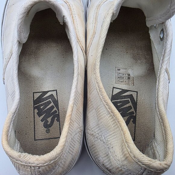 Vans Authentic Womens Size 6 White Platform Shoes Casual Walking Skateboarding - Picture 6 of 13